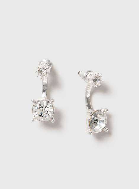 Crystal Front And Back Earring
